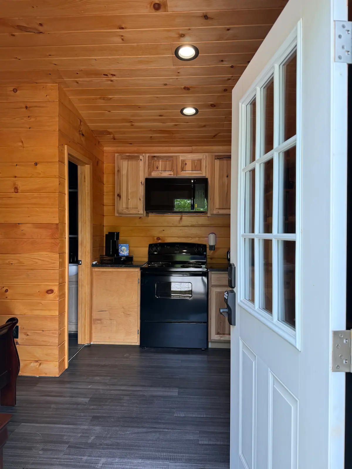 Tiny home interior at Mountain Springs